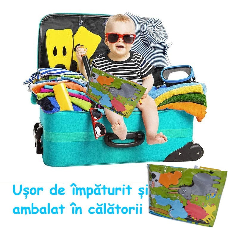Saltea cu apă și centru de activități pentru bebelusi, Tractor