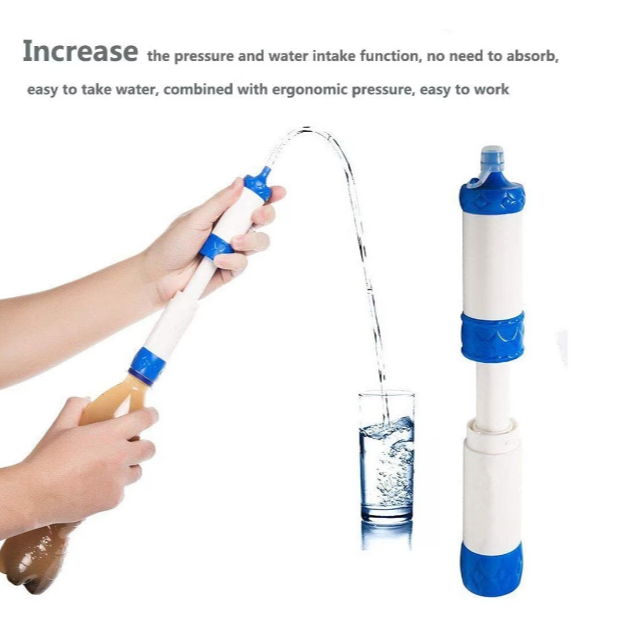 Dispozitiv filtrare apa portabil, filtru apa, tip pai, 99.99% ultra-filtrant, cu adaptor pentru sticla