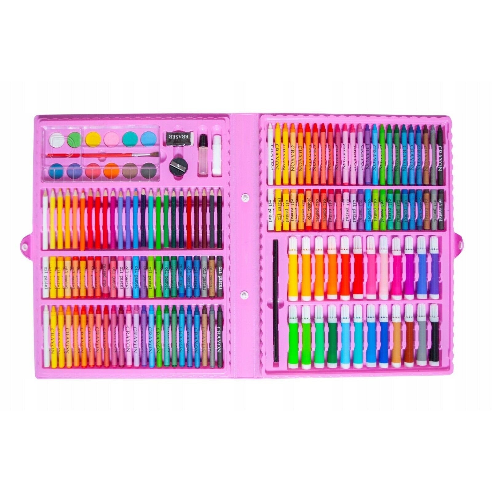 Set de pictura si desen pentru copii, 168 de piese, Roz