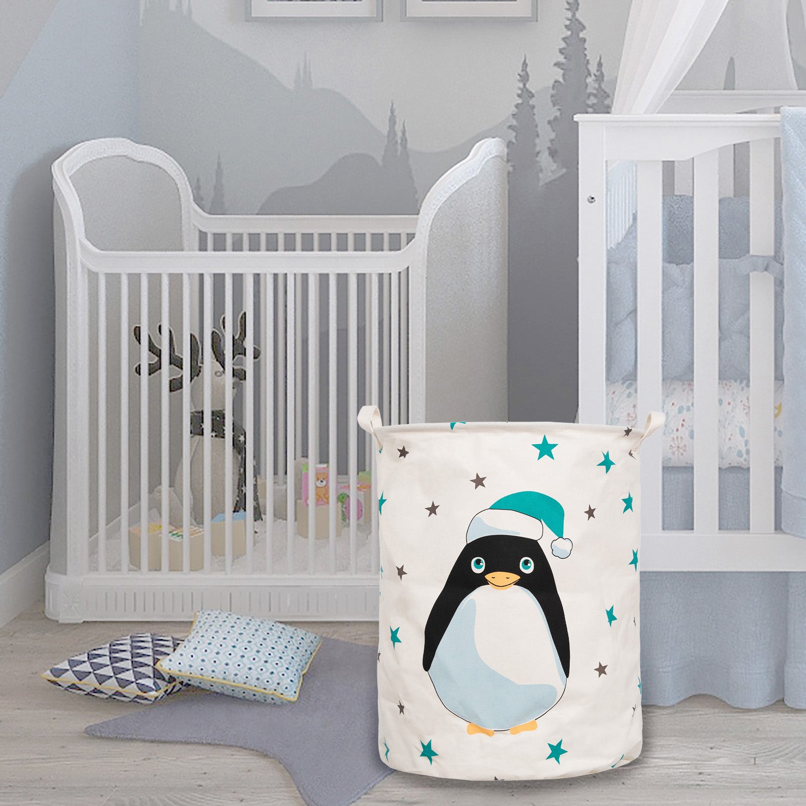 Cos pliabil pentru depozitare jucarii sau haine, 50X40cm, 80 l, Pinguin