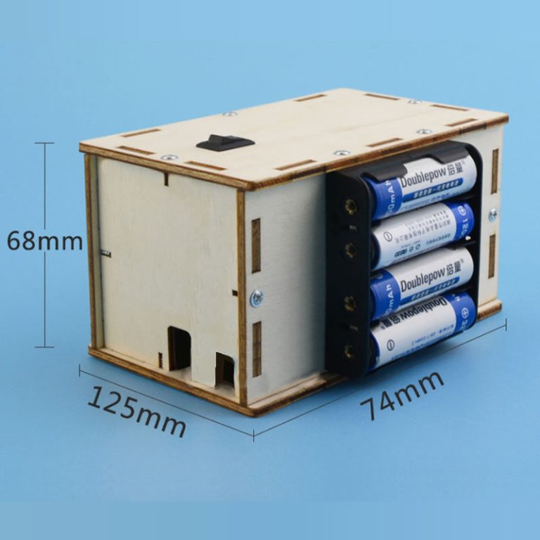 Jucarie educationala pentru copii, kit lemn STEM, difuzor cu bluetooth