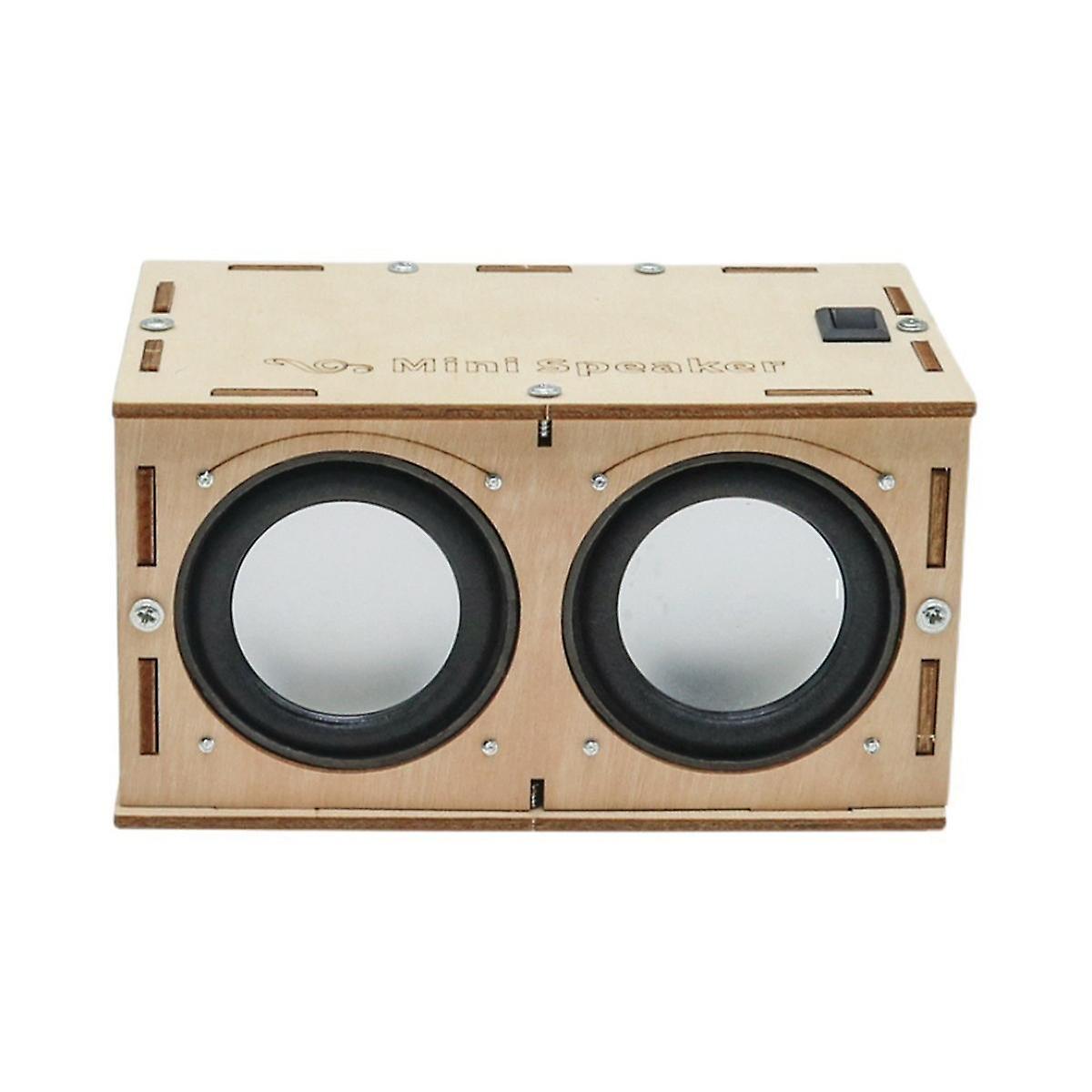 Jucarie educationala pentru copii, kit lemn STEM, difuzor cu bluetooth