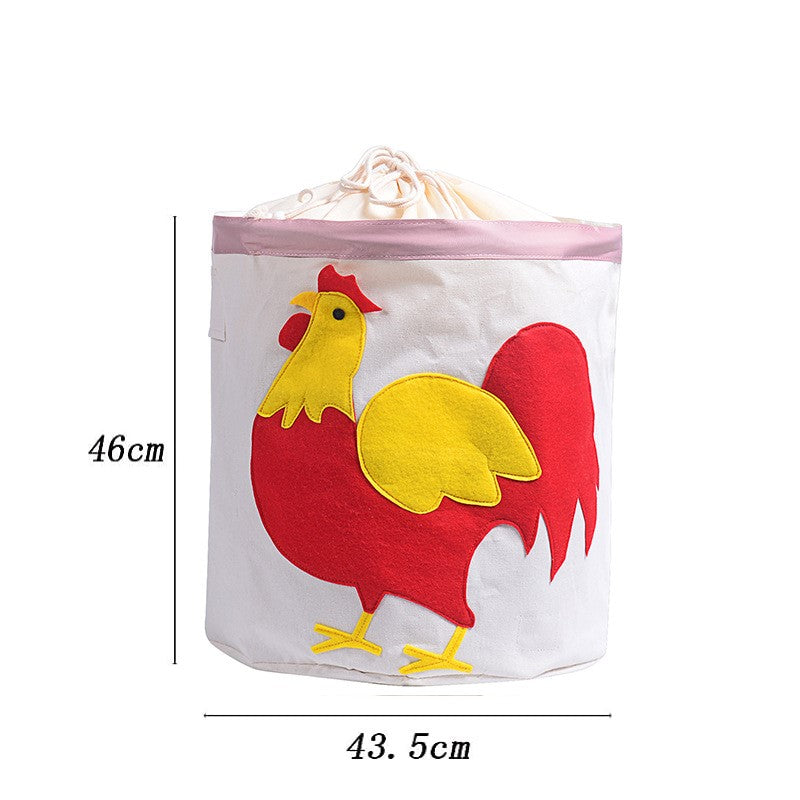 Cos pliabil cu capac pentru depozitare jucarii sau haine, 43.5X46cm, 65 l, Cocos BEE FELT