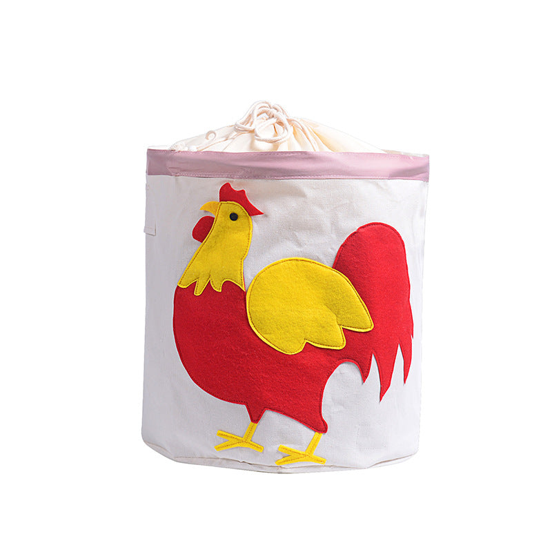 Cos pliabil cu capac pentru depozitare jucarii sau haine, 43.5X46cm, 65 l, Cocos BEE FELT