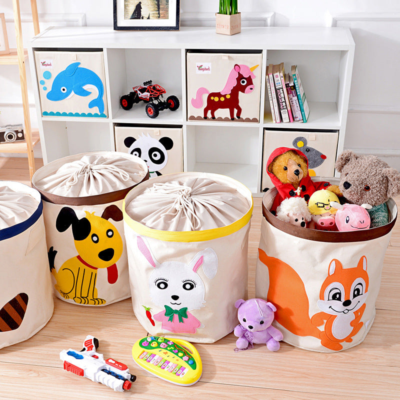 Cos pliabil cu capac pentru depozitare jucarii sau haine, 43.5X46cm, 65 l, Iepure BEE FELT