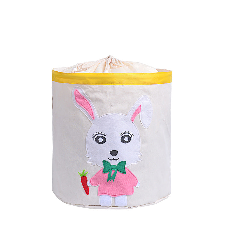 Cos pliabil cu capac pentru depozitare jucarii sau haine, 43.5X46cm, 65 l, Iepure BEE FELT