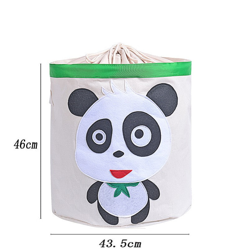 Cos pliabil cu capac pentru depozitare jucarii sau haine, 43.5X46cm, 65 l, Urs Panda BEE FELT