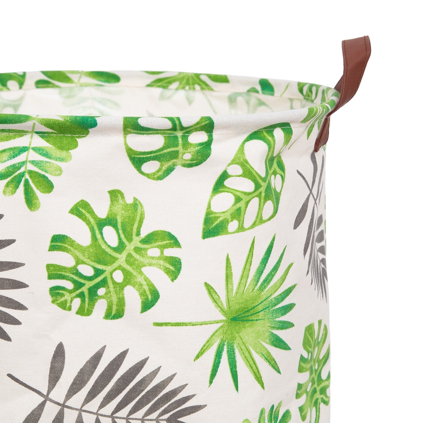 Cos pliabil pentru depozitare jucarii sau haine, 50X40cm, 80 l, Alb-Verde BEE FELT