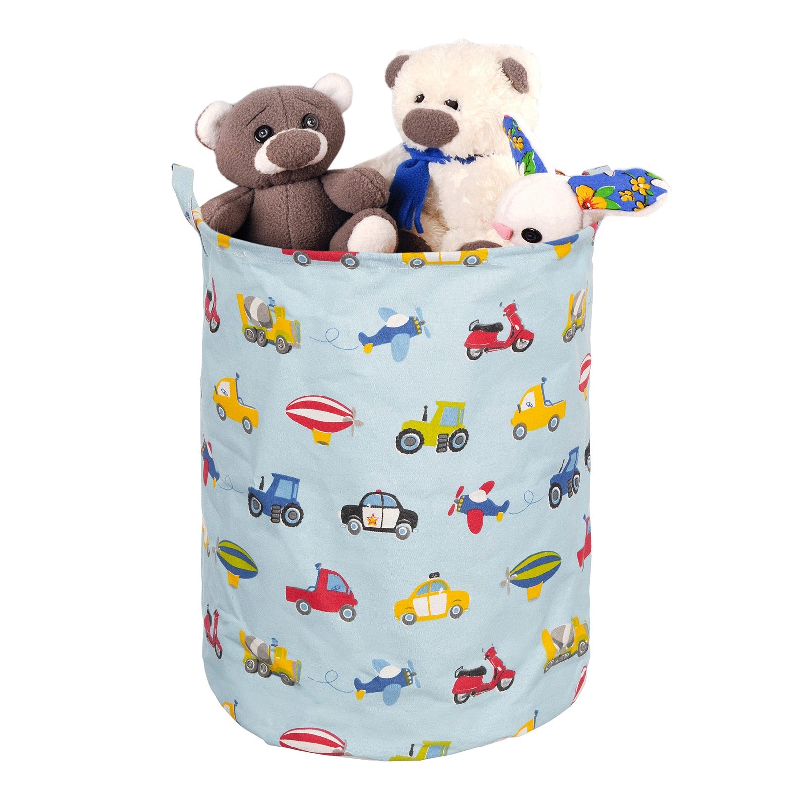 Cos pliabil pentru depozitare jucarii sau haine,50X40cm, 80 l, Masinute BEE FELT