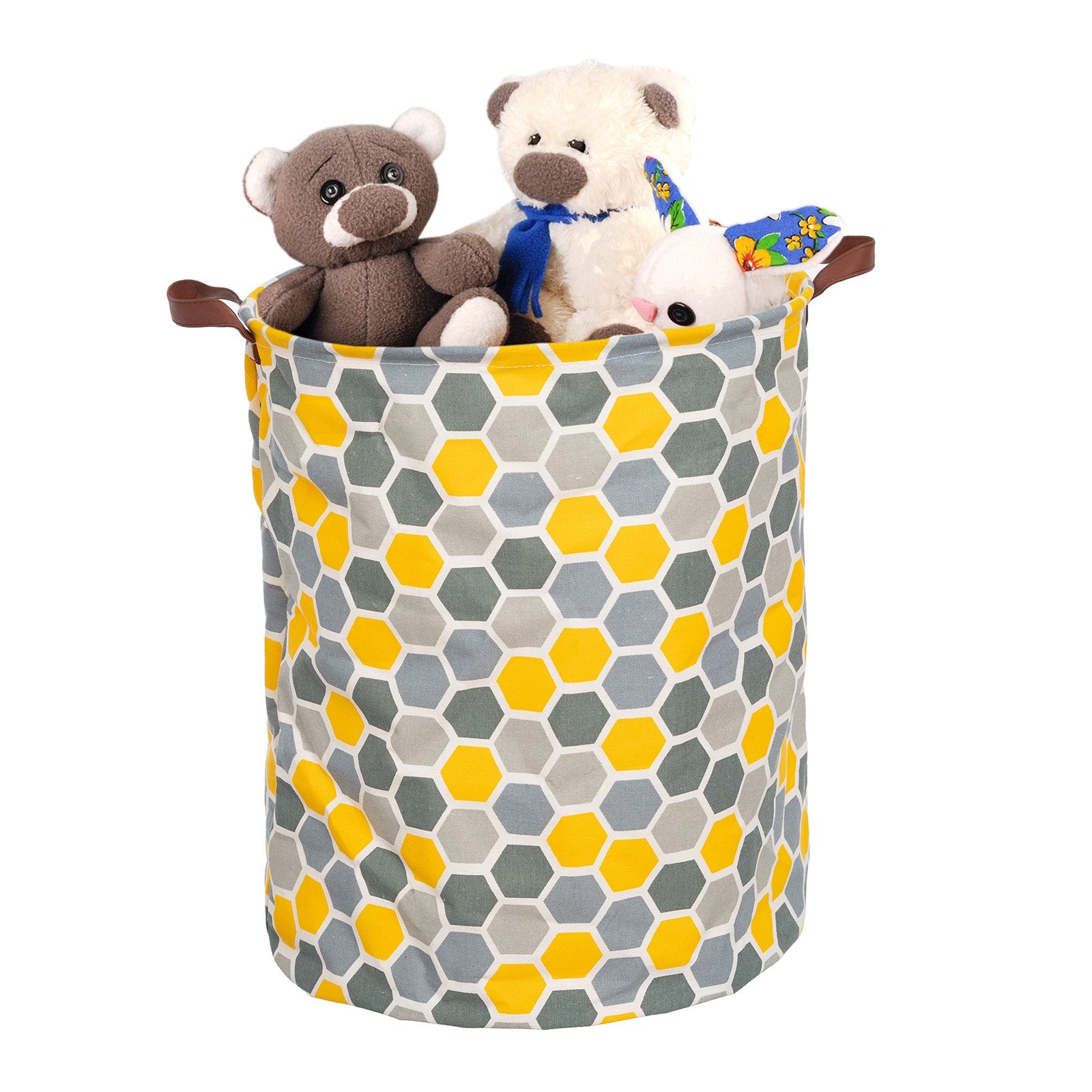 Cos pliabil pentru depozitare jucarii sau haine, 50x40 cm,80 l, hexagon BEE FELT