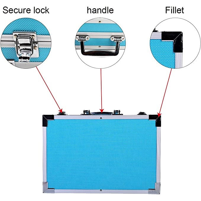 Set complet pentru desen si pictura,145 de piese, Albastru BEE FELT