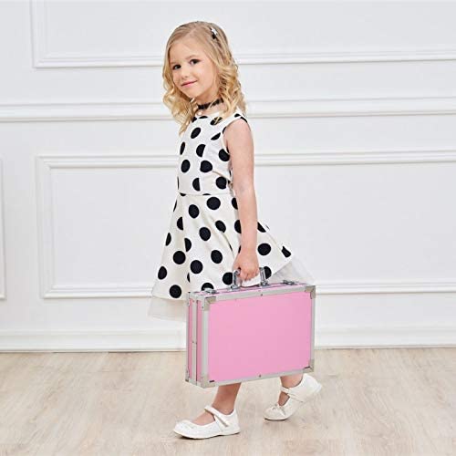 Set de pictura si desen pentru copii, 145 de piese, Cutie metalica, Roz BEE FELT