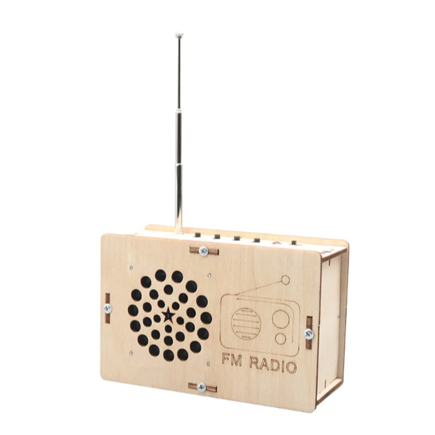 Jucarie educationala pentru copii, kit lemn STEM, RADIO