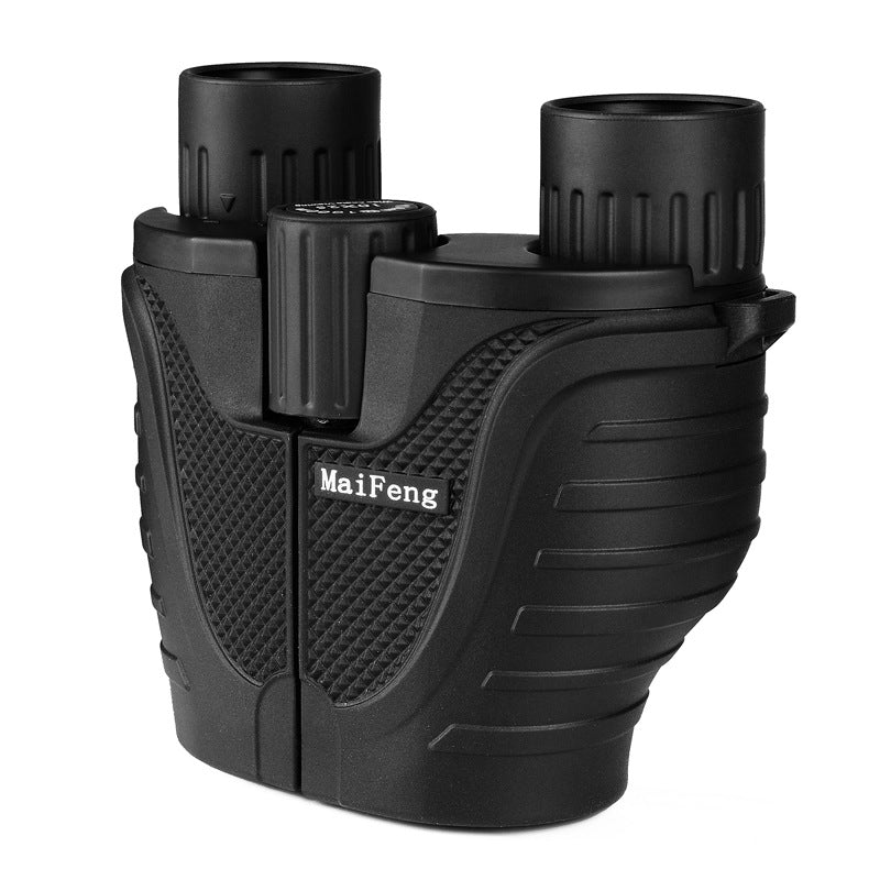 Binoclu pentru copii si adulti 10x25, Lentile Premium , Vedere Nocturna, Rezistent La Apa, Putere Mare De Focalizare Pentru Observarea Pasarilor, Vanatoare, Calatorii, Turism, Negru