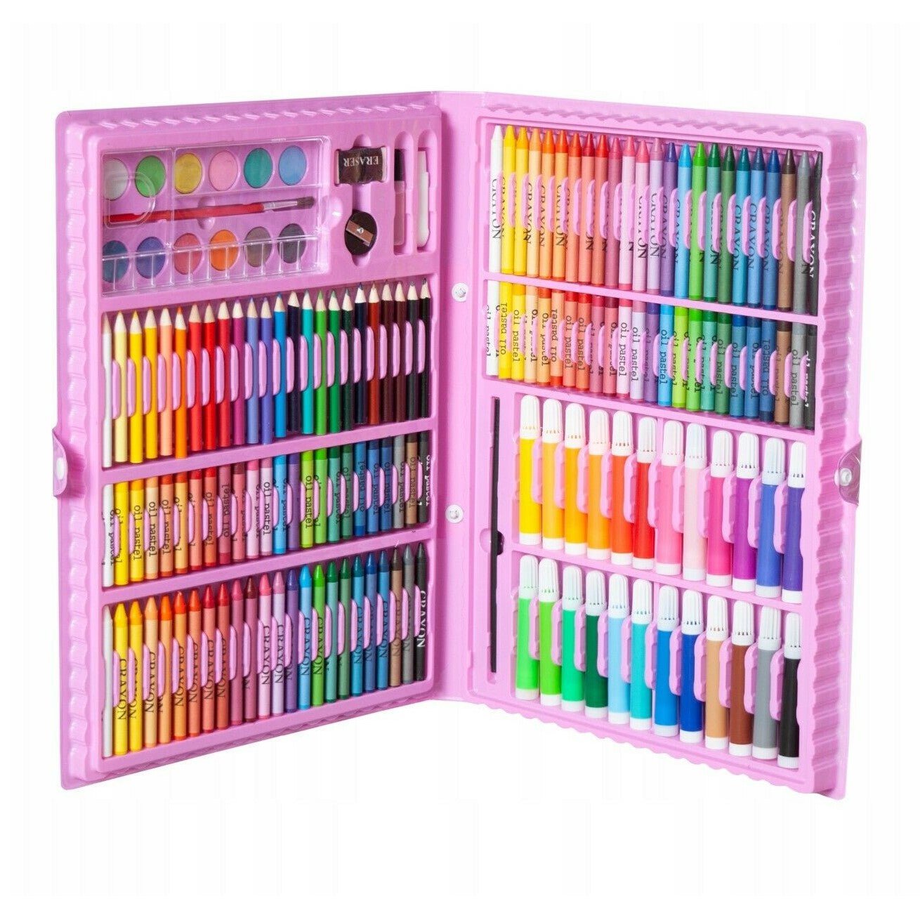 Set de pictura si desen pentru copii, 168 de piese, Roz
