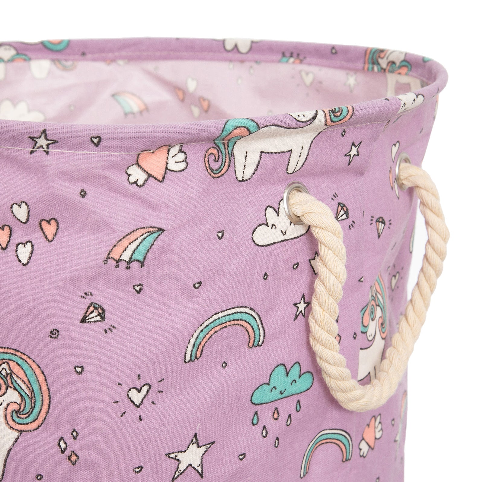 Cos pliabil pentru depozitare jucarii sau haine, 50X40cm, 80 l, Unicorn BEE FELT