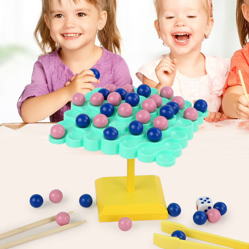 Joc educativ de mentinere a echilibrului pentru copii, model copacel BEE FELT